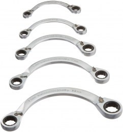 Gearwrench ratchet-half moon wrench set